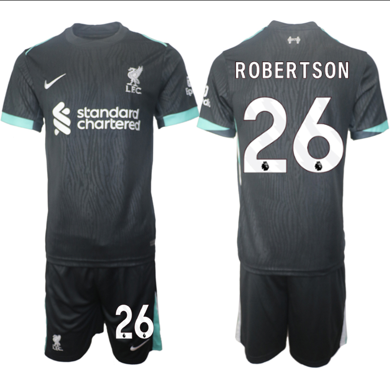 Men 2024-2025 Club Liverpool away Black #26 Soccer Jersey->liverpool jersey->Soccer Club Jersey